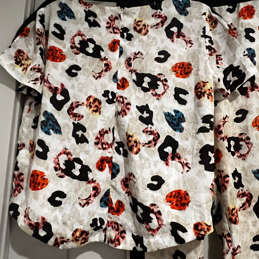 Two piece Colorful Leopard Print Set - Picture 2 of 7
